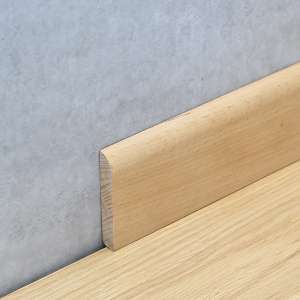 Sockelleiste 10 x 58 mm Buche lackiert