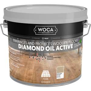 WOCA Diamond Oil Active Extra Weiß 2,5 Ltr.