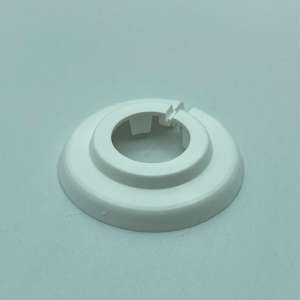 Plastikrosette Weiß 21-22 mm